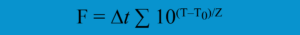 F value calculation equation