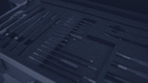 Kitting pack of medical instruments 