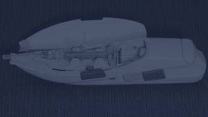 Diagram of a combination medical device illustrating components requiring sterile packaging, drug-device integration, and stability considerations.